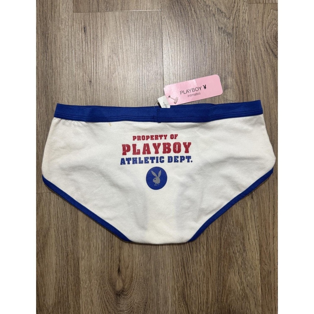 Y2K Vintage Playboy‎ Property Of Playboy Bunny Head Briefs Underwear Size L
